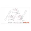 Jeu de 4 plaquettes de frein avant Dr!ve+ DP1010.10.1221 - Visuel 3