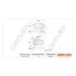 Jeu de 4 plaquettes de frein avant Dr!ve+ DP1010.10.1230 - Visuel 3
