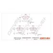 Jeu de 4 plaquettes de frein avant Dr!ve+ DP1010.10.1231 - Visuel 3