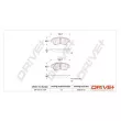 Jeu de 4 plaquettes de frein avant Dr!ve+ DP1010.10.1237 - Visuel 3