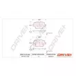 Jeu de 4 plaquettes de frein avant Dr!ve+ DP1010.10.1250 - Visuel 3