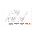 Jeu de 4 plaquettes de frein avant Dr!ve+ DP1010.10.1251 - Visuel 3
