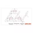 Jeu de 4 plaquettes de frein avant Dr!ve+ DP1010.10.1252 - Visuel 3