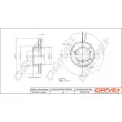 Jeu de 2 disques de frein avant Dr!ve+ DP1010.11.0442 - Visuel 3