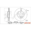 Jeu de 2 disques de frein avant Dr!ve+ DP1010.11.1547 - Visuel 3