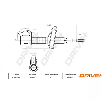 Jeu de 2 amortisseurs avant Dr!ve+ DP1610.10.0007