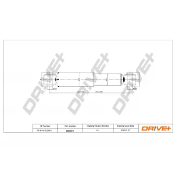 Jeu de 2 amortisseurs arrière Dr!ve+ DP1610.10.0014