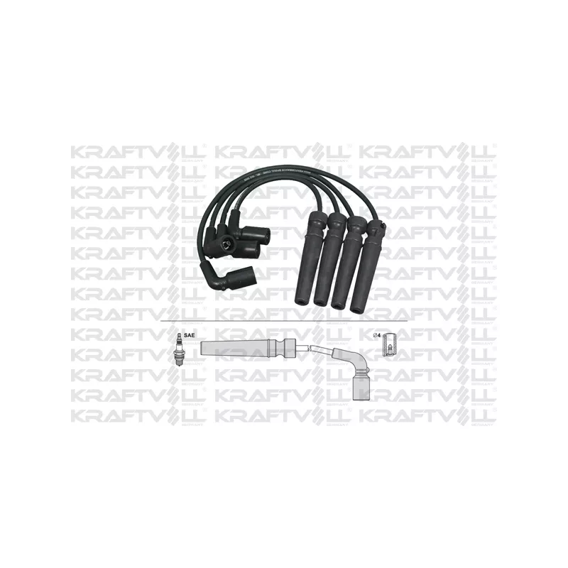Kit de câbles d'allumage KRAFTVOLL GERMANY 05070222