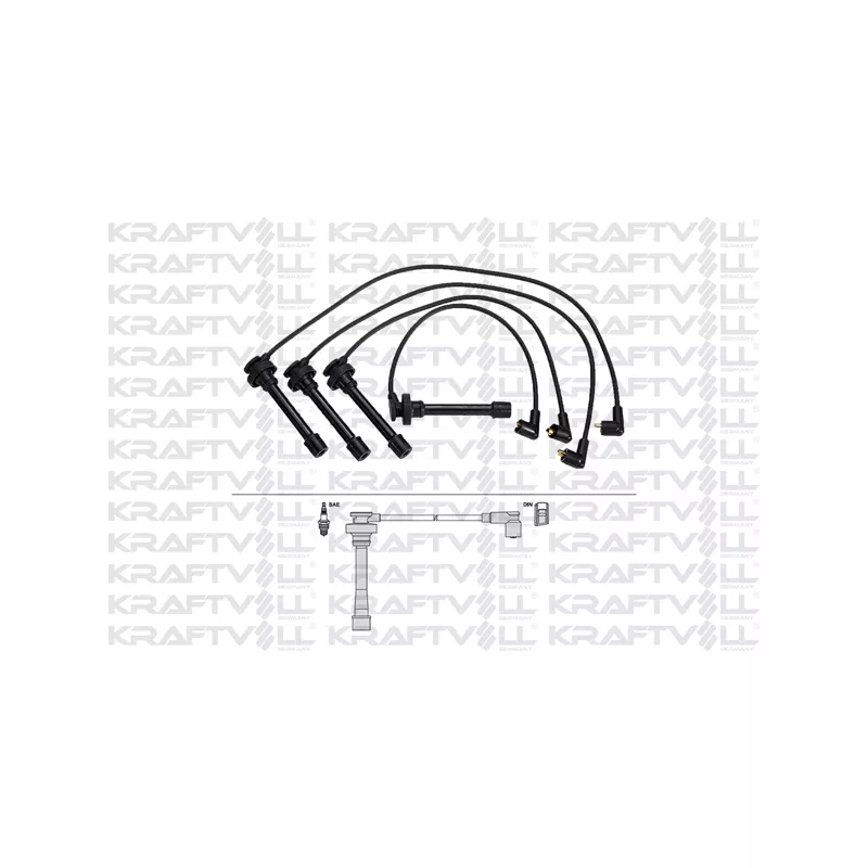 Kit de câbles d'allumage KRAFTVOLL GERMANY 05070358