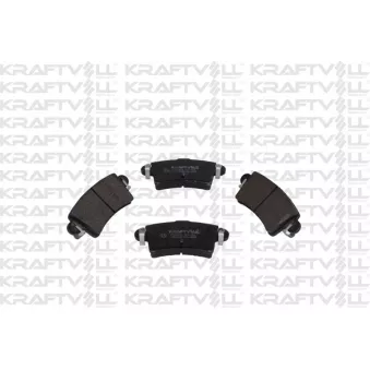 Jeu de 4 plaquettes de frein arrière KRAFTVOLL GERMANY 07010018