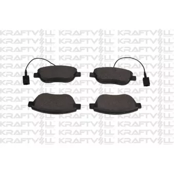 Jeu de 4 plaquettes de frein avant KRAFTVOLL GERMANY