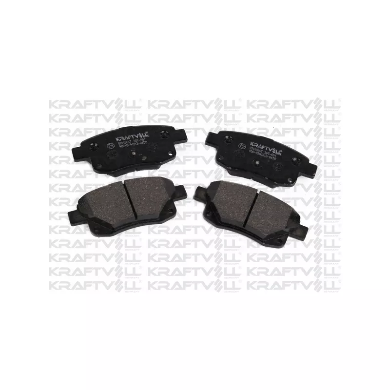 Jeu de 4 plaquettes de frein arrière KRAFTVOLL GERMANY 07010047