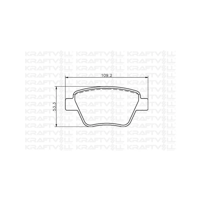 Jeu de 4 plaquettes de frein avant KRAFTVOLL GERMANY 07010054