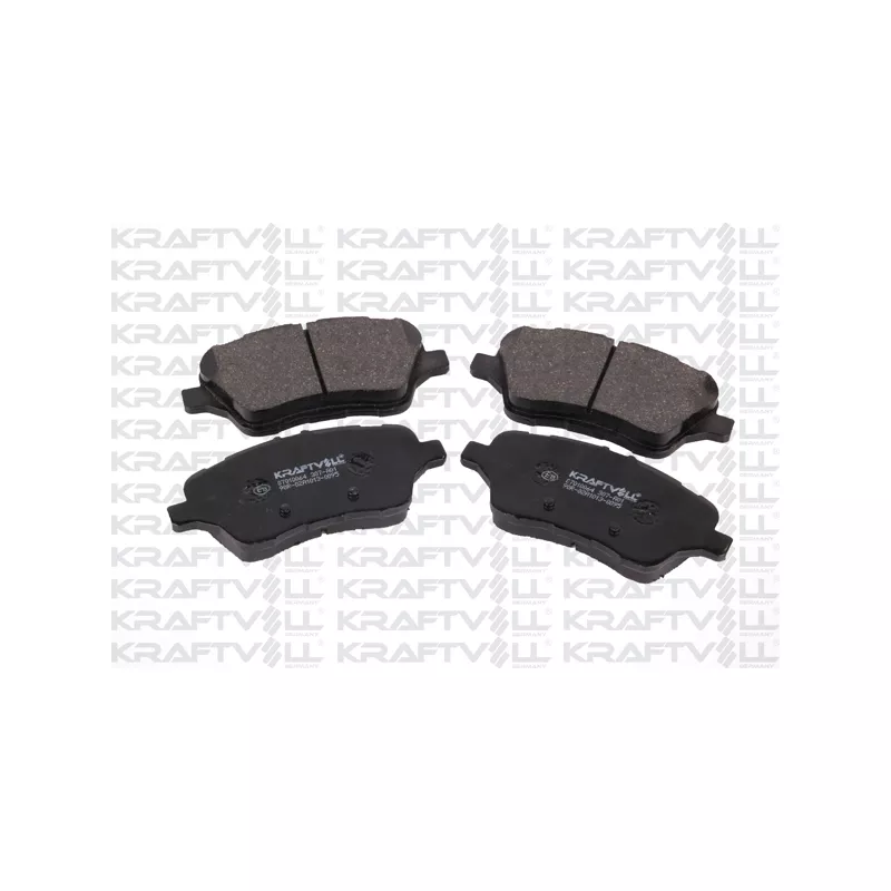 Jeu de 4 plaquettes de frein avant KRAFTVOLL GERMANY 07010064
