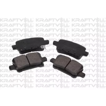 Jeu de 4 plaquettes de frein avant KRAFTVOLL GERMANY 07010099