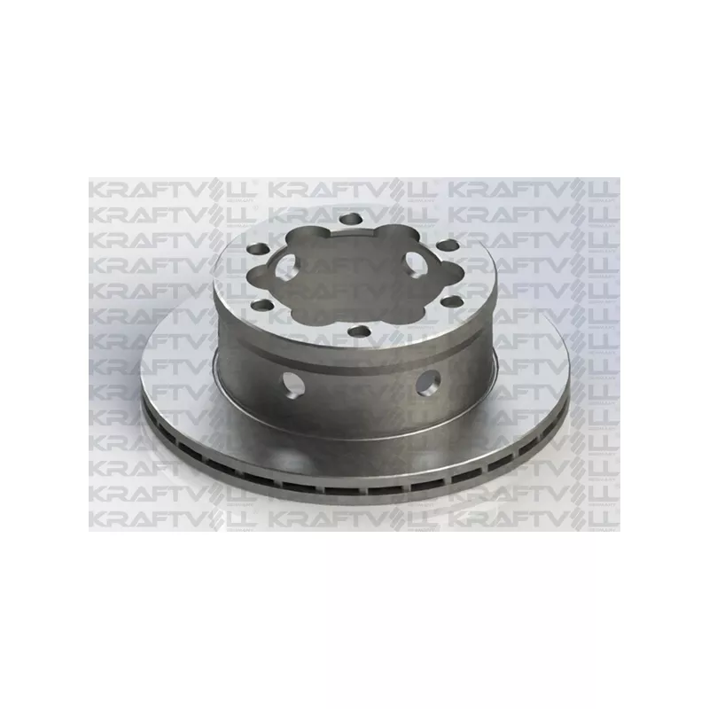 Jeu de 2 disques de frein arrière KRAFTVOLL GERMANY 07040086