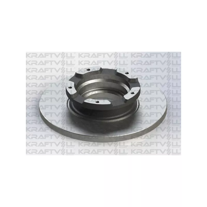 Jeu de 2 disques de frein arrière KRAFTVOLL GERMANY 07040178