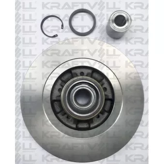 Jeu de 2 disques de frein avant KRAFTVOLL GERMANY