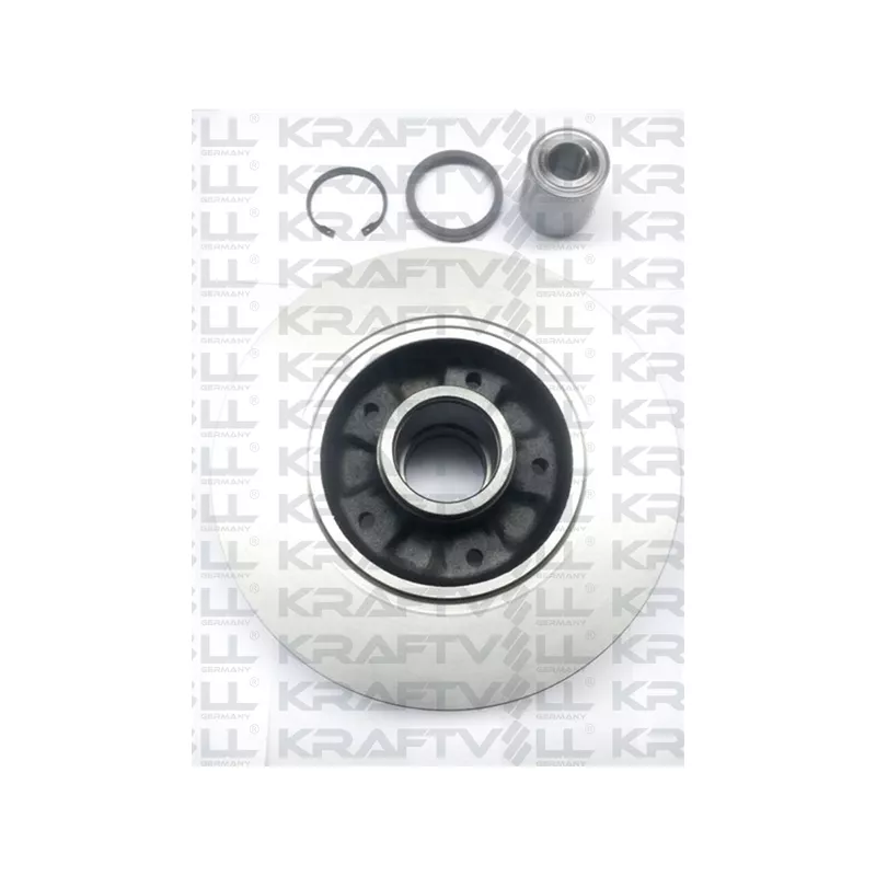 Jeu de 2 disques de frein avant KRAFTVOLL GERMANY 07049376