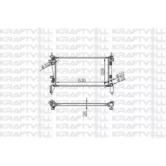 Radiateur, refroidissement du moteur KRAFTVOLL GERMANY