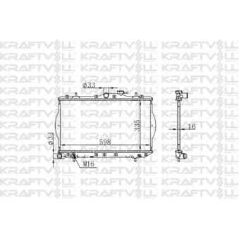 Radiateur, refroidissement du moteur KRAFTVOLL GERMANY
