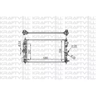 Radiateur, refroidissement du moteur KRAFTVOLL GERMANY