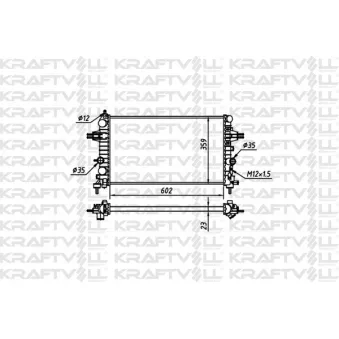 Radiateur, refroidissement du moteur KRAFTVOLL GERMANY 08040049