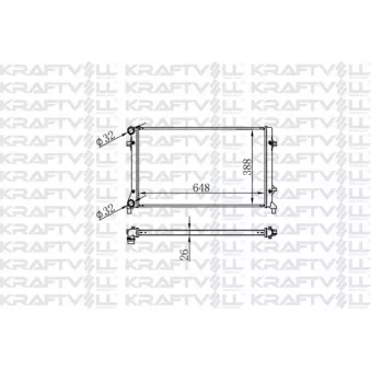 Radiateur, refroidissement du moteur KRAFTVOLL GERMANY