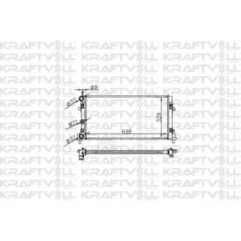 Radiateur, refroidissement du moteur KRAFTVOLL GERMANY