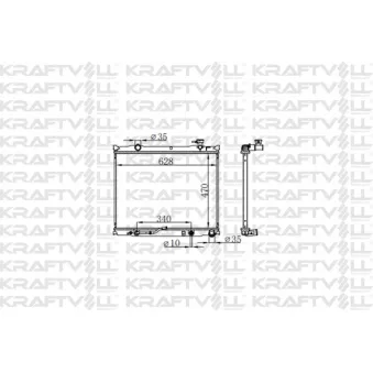 Radiateur, refroidissement du moteur KRAFTVOLL GERMANY