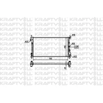 Radiateur, refroidissement du moteur KRAFTVOLL GERMANY 08040084