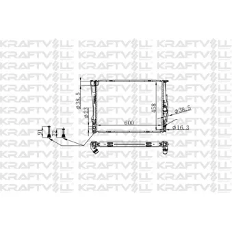 Radiateur, refroidissement du moteur KRAFTVOLL GERMANY