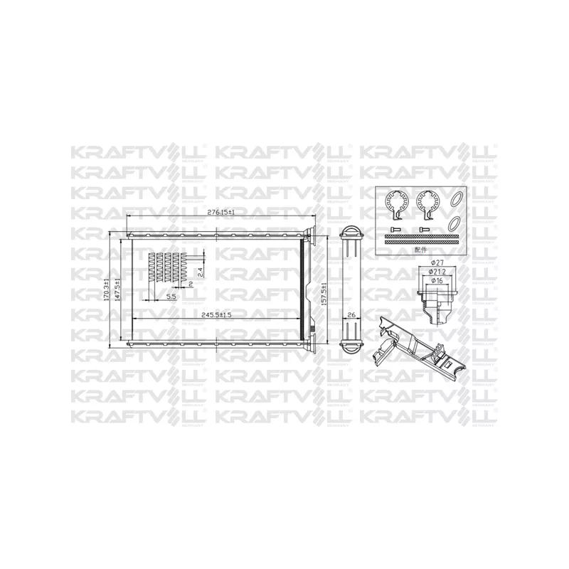 Système de chauffage KRAFTVOLL GERMANY 08050095
