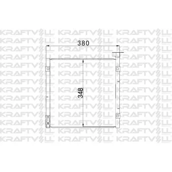 Condenseur, climatisation KRAFTVOLL GERMANY