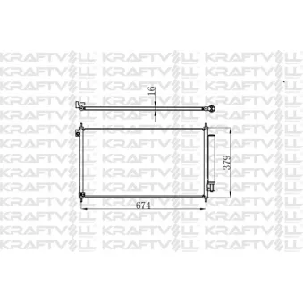 Condenseur, climatisation KRAFTVOLL GERMANY