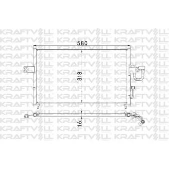 Condenseur, climatisation KRAFTVOLL GERMANY