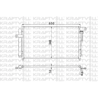 Condenseur, climatisation KRAFTVOLL GERMANY