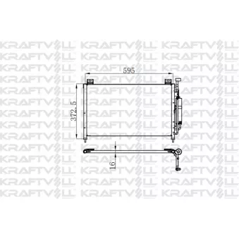 Condenseur, climatisation KRAFTVOLL GERMANY 08060073