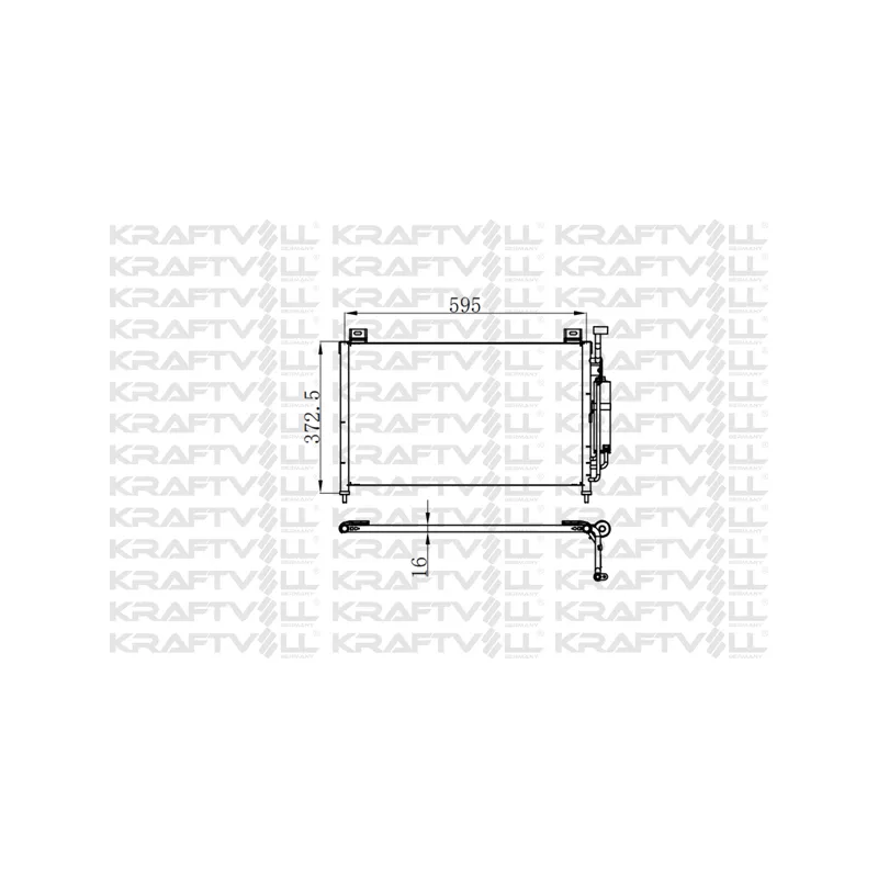 Condenseur, climatisation KRAFTVOLL GERMANY 08060073
