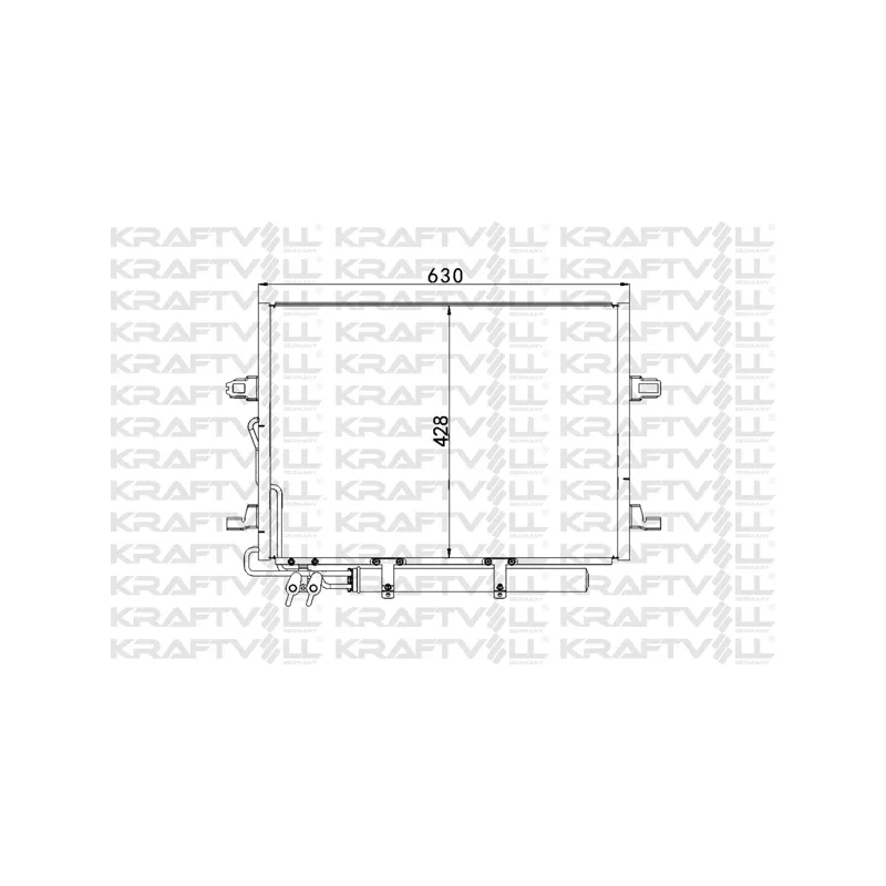 Condenseur, climatisation KRAFTVOLL GERMANY 08060074