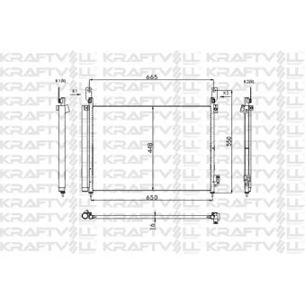 Condenseur, climatisation KRAFTVOLL GERMANY
