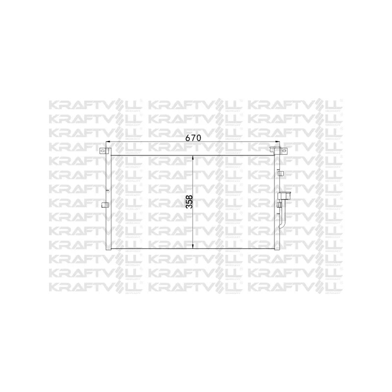 Condenseur, climatisation KRAFTVOLL GERMANY 08060113