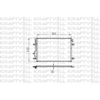 Condenseur, climatisation KRAFTVOLL GERMANY