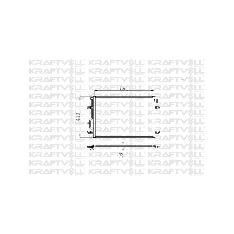 Condenseur, climatisation KRAFTVOLL GERMANY 08060125