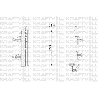 Condenseur, climatisation KRAFTVOLL GERMANY