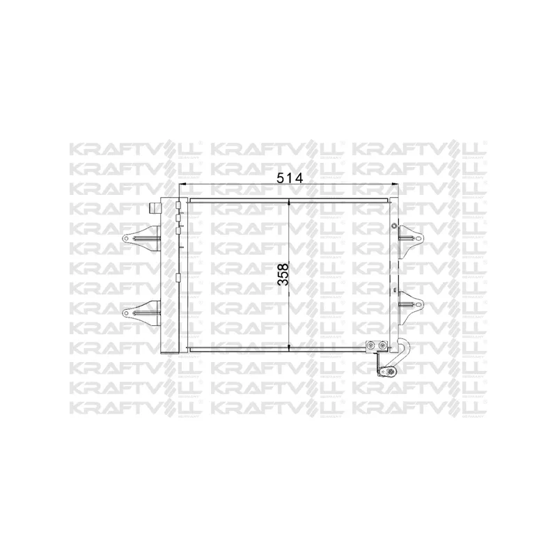 Condenseur, climatisation KRAFTVOLL GERMANY 08060127