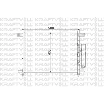 Condenseur, climatisation KRAFTVOLL GERMANY