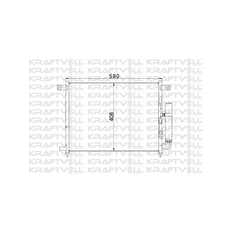 Condenseur, climatisation KRAFTVOLL GERMANY 08060137