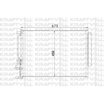 Condenseur, climatisation KRAFTVOLL GERMANY 08060143