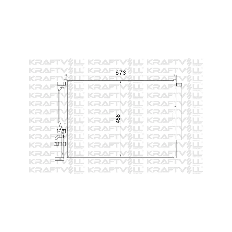 Condenseur, climatisation KRAFTVOLL GERMANY 08060143